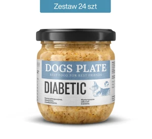 Zestaw 24 słoików - Dogs Plate Vet Diabetic 360g