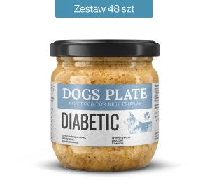 Zestaw 48 słoików - Dogs Plate Vet Diabetic 360g