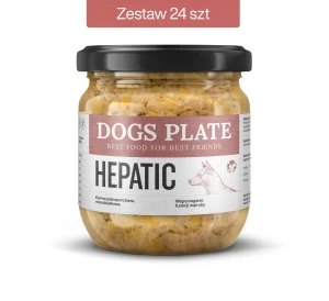 Zestaw 24 słoików - Dogs Plate Vet Hepatic 360g