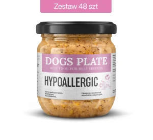Zestaw 48 słoików - Dogs Plate Vet Hypoallergic 360g
