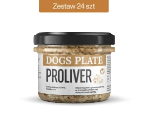Zestaw 24 słoików - Dogs Plate Proliver 180g