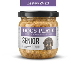 Zestaw 24 słoików - Dogs Plate Senior 360g
