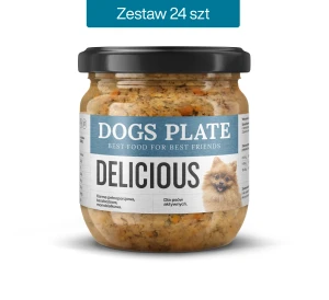 Zestaw 24 słoików - Dogs Plate Delicious 360g