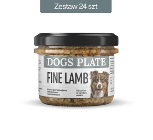 Zestaw 24 słoików - Dogs Plate Fine Lamb 180g