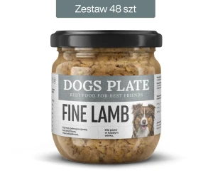 Zestaw 48 słoików - Dogs Plate Fine Lamb 360g