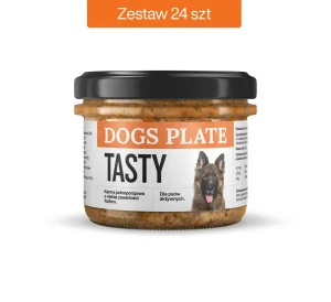 Zestaw 24 słoików - Dogs Plate Tasty 180g