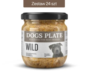 Zestaw 24 słoików - Dogs Plate Wild 360g