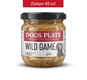 Zestaw 48 słoików - Dogs Plate Wild Game 360g