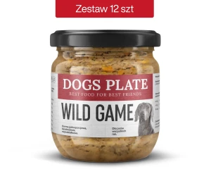 Zestaw 12 słoików - Dogs Plate Wild Game 360g