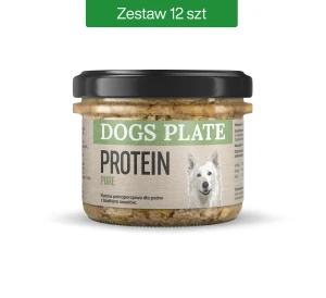 Zestaw 12 słoików - Dogs Plate Protein 180g