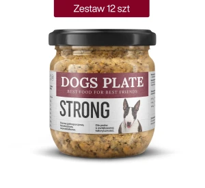 Zestaw 12 słoików - Dogs Plate Strong 360g - oszczędzasz 21 PLN