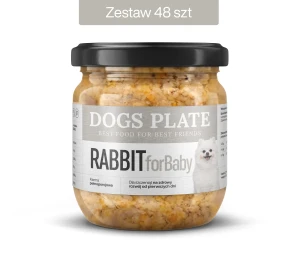  Zestaw 48 słoików - Dogs Plate for Baby Rabbit 360g