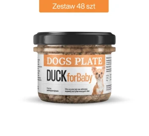 Zestaw 48 słoików - Dogs Plate for Baby Duck 180g