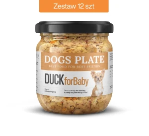 Zestaw 12 słoików - Dogs Plate for Baby Duck 360g