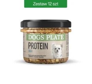Zestaw 12 słoików - Dogs Plate Protein z mięsem z kaczki 180g - oszczędzasz 12 PLN