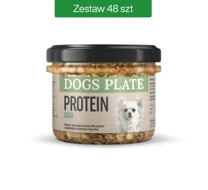 Zestaw 48 słoików - Dogs Plate Protein z mięsem z kaczki 180g - oszczędzasz 134 PLN