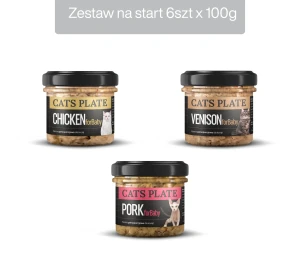 Zestaw 6 słoików na start - Cats Plate for Baby 100g