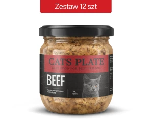  Zestaw 12 słoików - Cats Plate Beef 360g - oszczędzasz 19 PLN