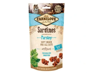 Promocja! CARNILOVE Soft Snack Sardines & Parsley - Sardynka z Natką Pietruszki dla Kota 50g