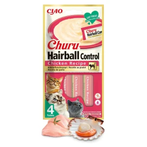 INABA Churu Hairball Control Chicken - Kurczak - Przysmaki dla Kotów 4x14g