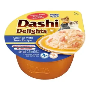 INABA Dashi Delights Bulion o Smaku Kurczaka i Tuńczyka dla Kotów 70g