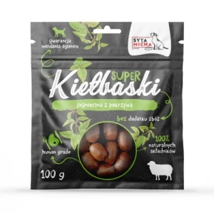 Promocja! SYTA MICHA Super Kiełbaski z Jagnięciną i Pokrzywą 100g