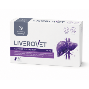 Hippovet Pharmacy – LiveroVet – zdrowa wątroba i ochrona metaboliczna dla psów i kotów