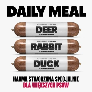 Zestaw trzech smaków Dogs Plate Daily Meal  3x800g - oszczędzasz 12 PLN