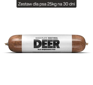 Dogs Plate Daily Meal Deer 37x800g - Zestaw dla psa 25kg na 30 dni - oszczędzasz 316,40 PLN