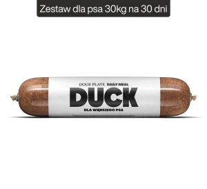 Dogs Plate Daily Meal Duck 44x800g - Zestaw dla psa 30kg na 30 dni - oszczędzasz 363 PLN