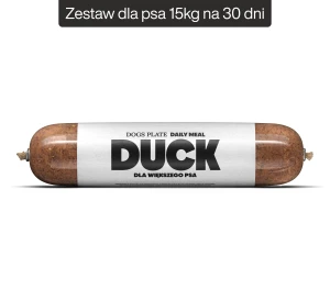 Dogs Plate Daily Meal Duck 25x800g - Zestaw dla psa 15kg na 30 dni - oszczędzasz 206,80 PLN