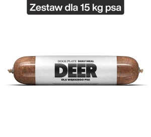 Dogs Plate Daily Meal Deer 6x800g - Zestaw dla psa 15kg na 7 dni - oszczędzasz 34,20 PLN