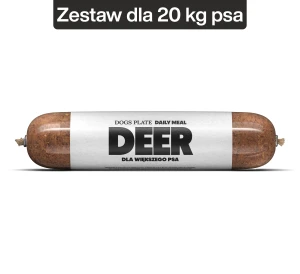 Dogs Plate Daily Meal Deer 31x800g - Zestaw dla psa 20kg na 30 dni - oszczędzasz 265,10 PLN