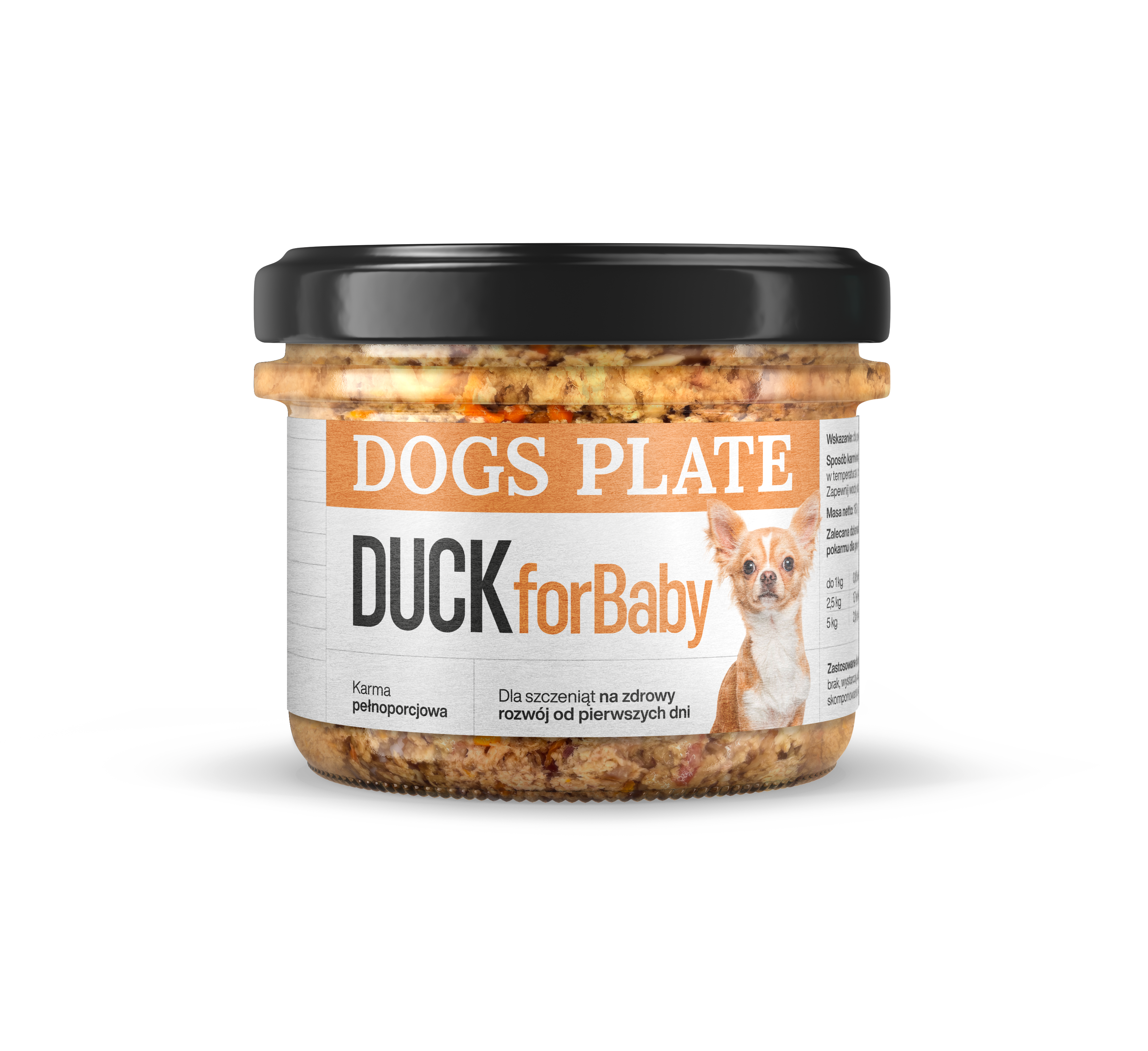 Dogs Plate Duck for baby
