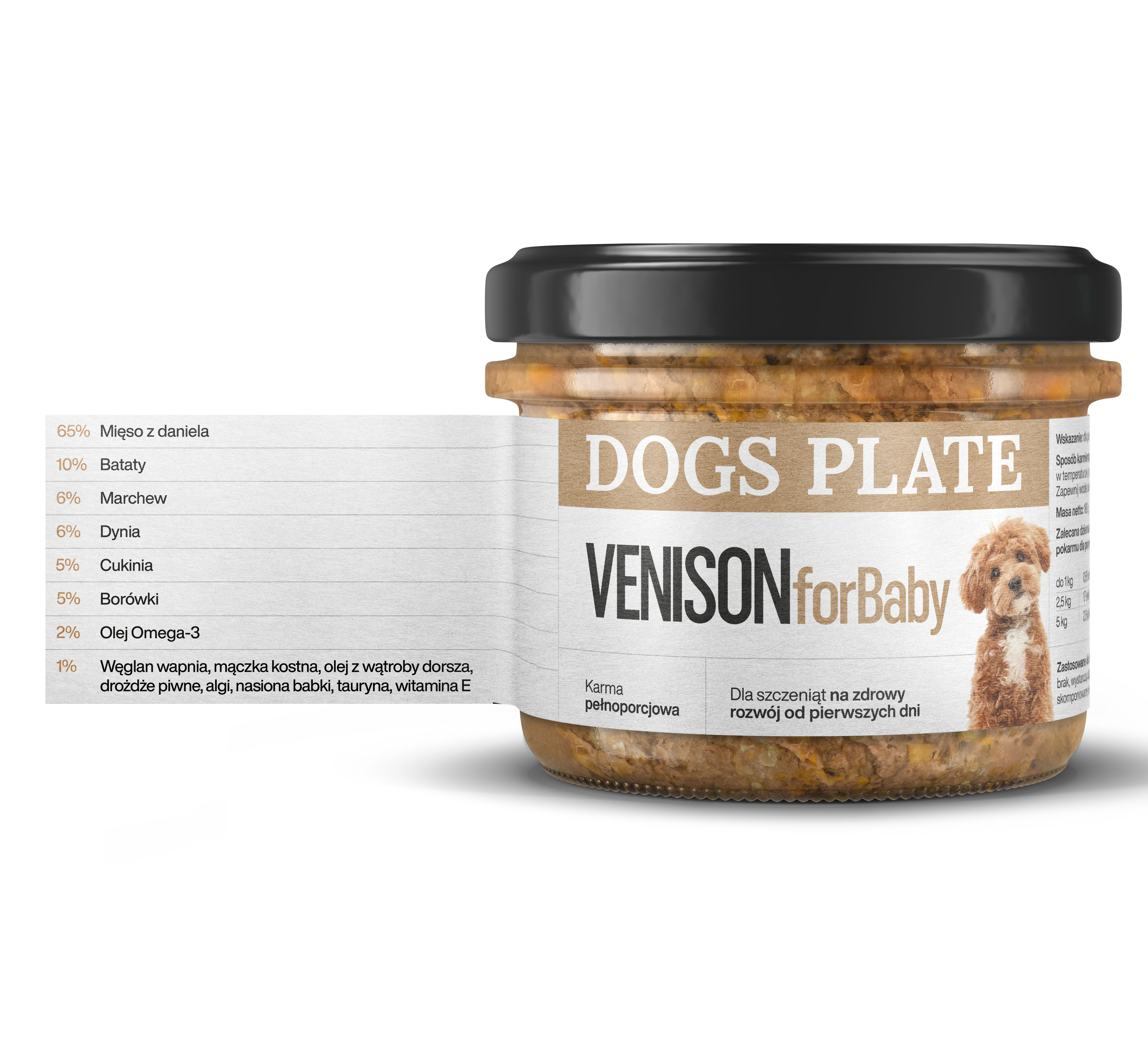 Dogs Plate Baby Venison