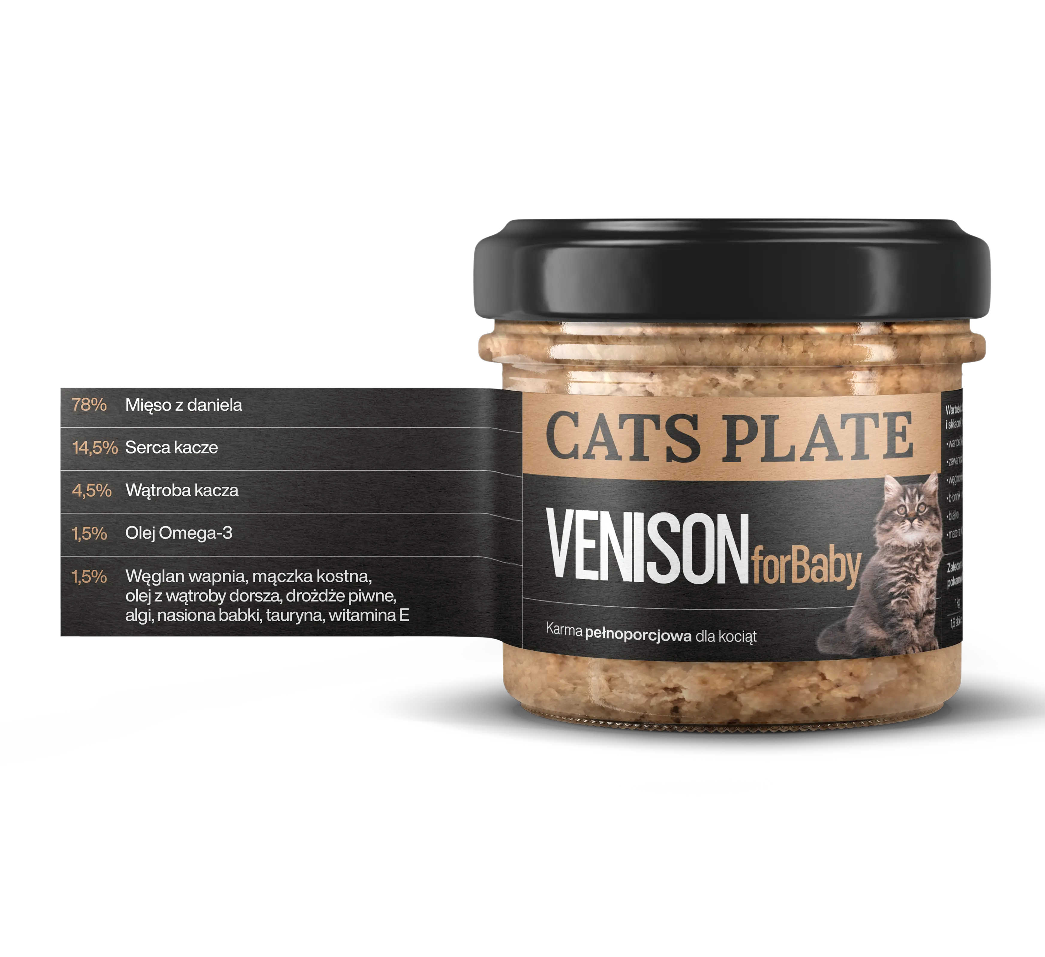 Cats Plate Baby Venison