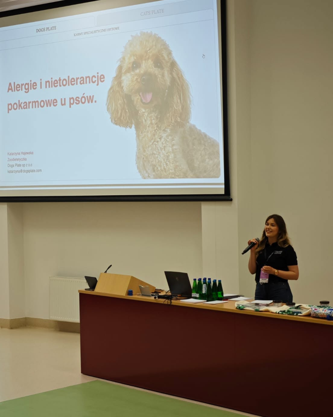 Kasia podczas wykładu