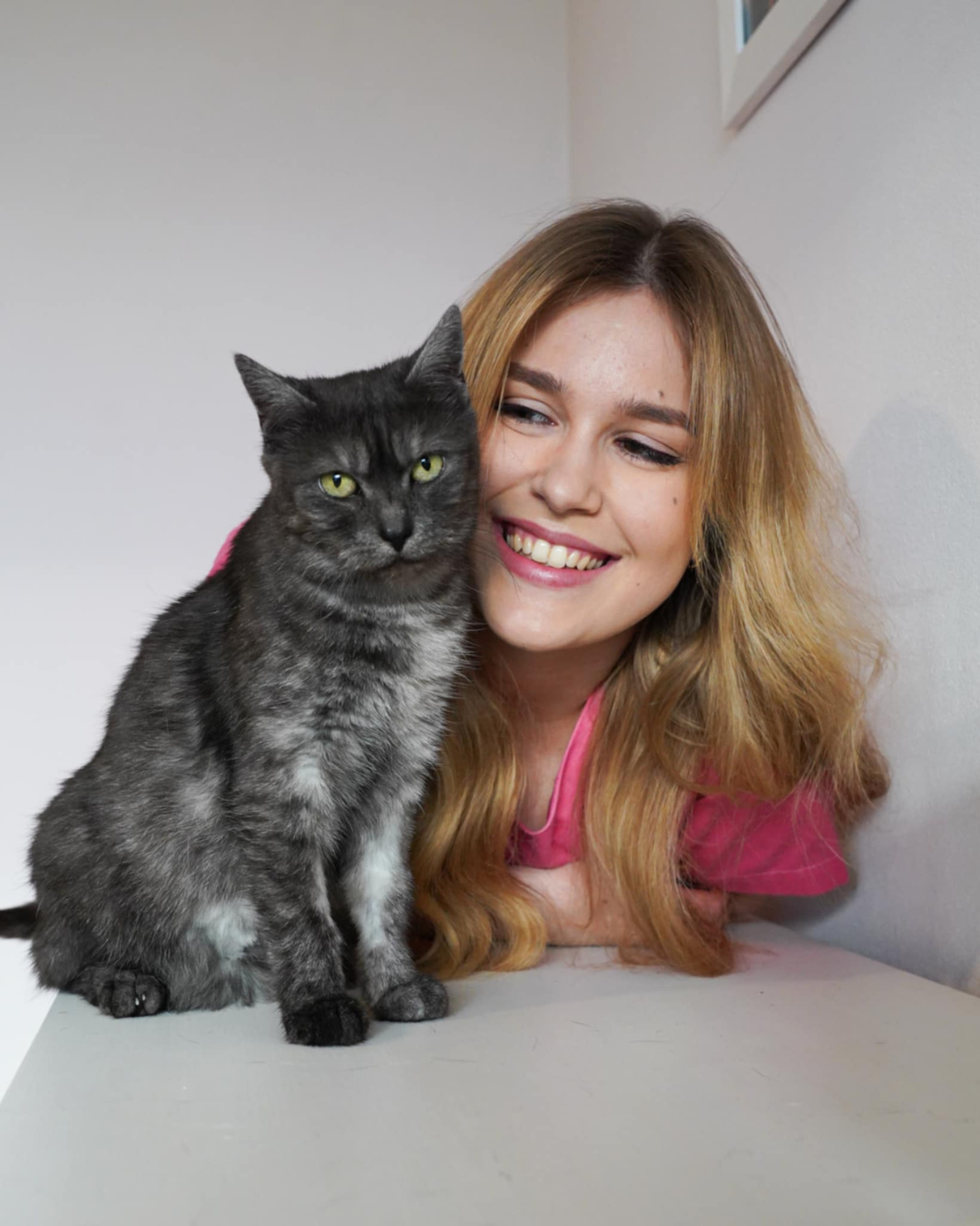 Kasia z kotem
