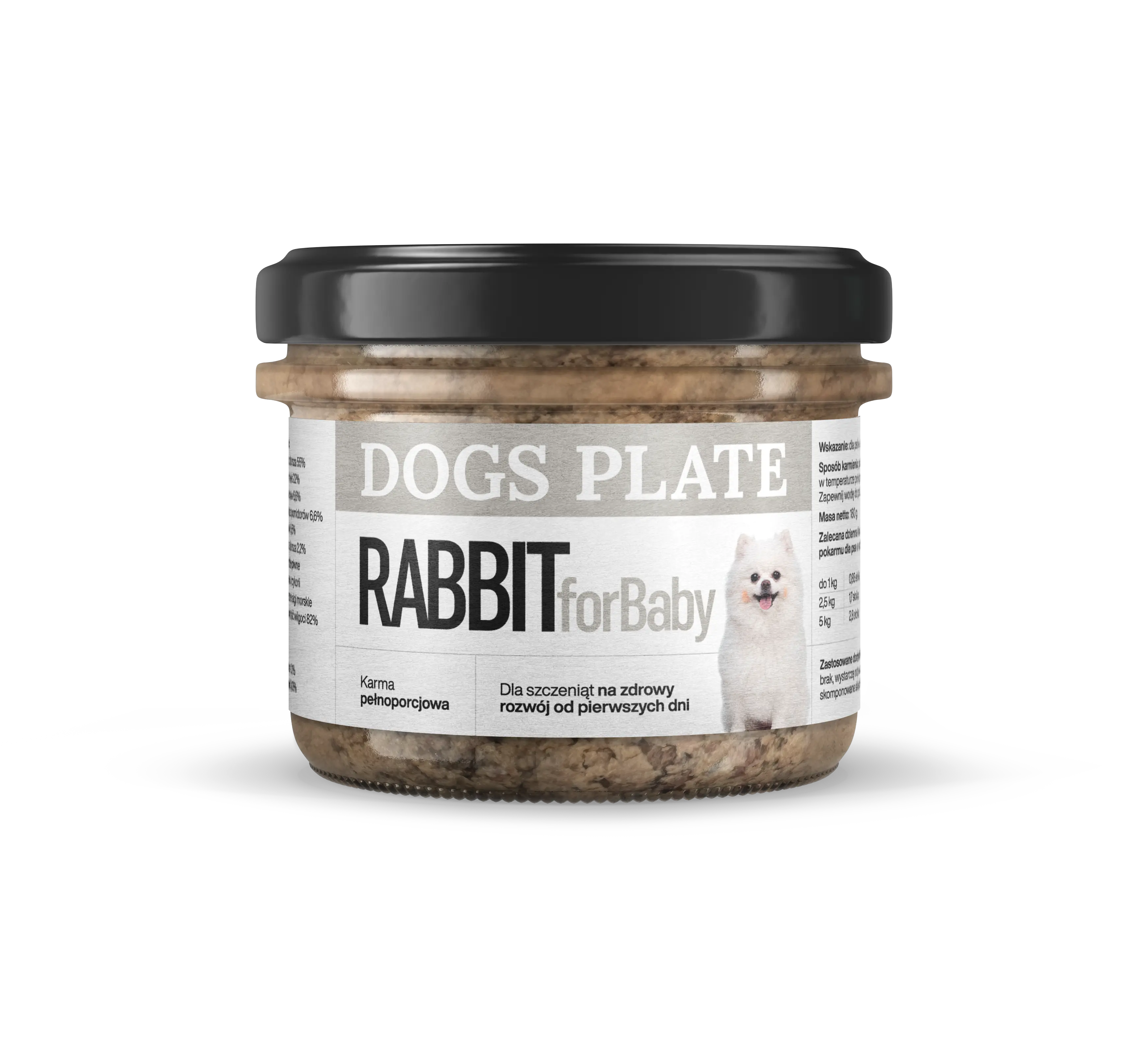 Dogs Plate for Baby Rabbit 180g