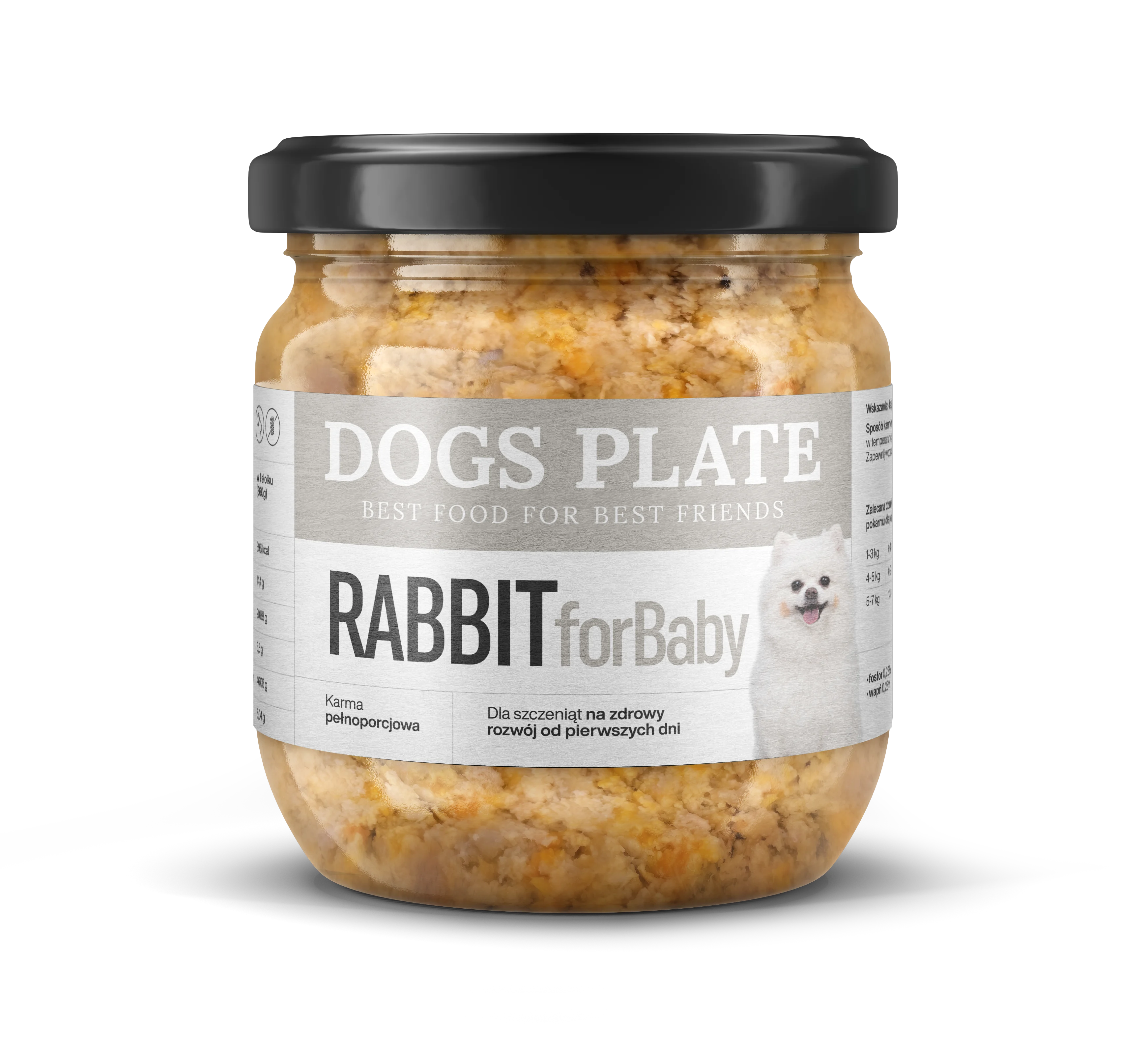 Dogs Plate for Baby Rabbit 360g